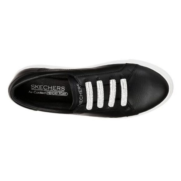Sketchers Black Vaso-Fideos Leather Sneaker - Picture 3 of 13